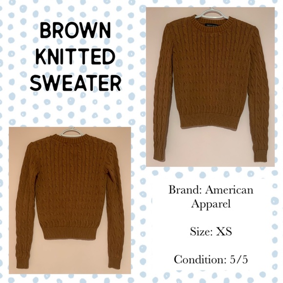 Brown knitted sweater - Picture 1 of 1